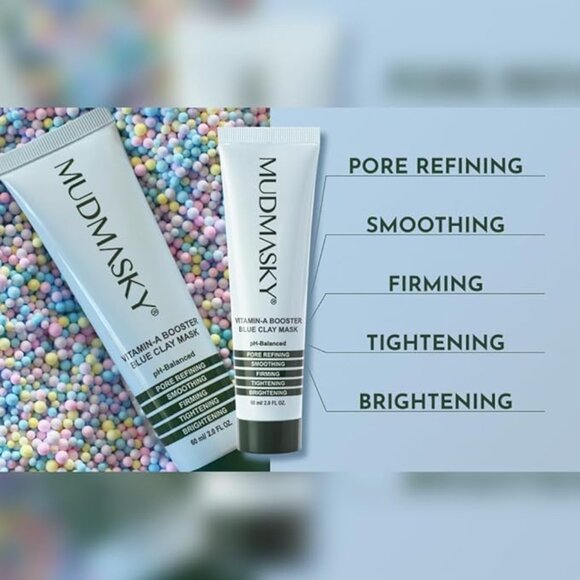 NWT Mudmasky Vitamin A Booster Blue Clay Mask - Picture 6 of 8